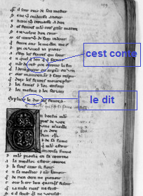 BnF, fonds francais 837, 199r (detail) Taken from Gallica by kind permission of the BnF www.gallica.bnf.fr