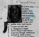 Text opening with 'fable' BnF, fr. 837, f. 265v (detail) Taken from Gallica by kind permission of the BnF www.gallica.bnf.fr